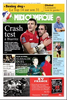 Midi Olympique Version tablette du 30 Décembre 2011